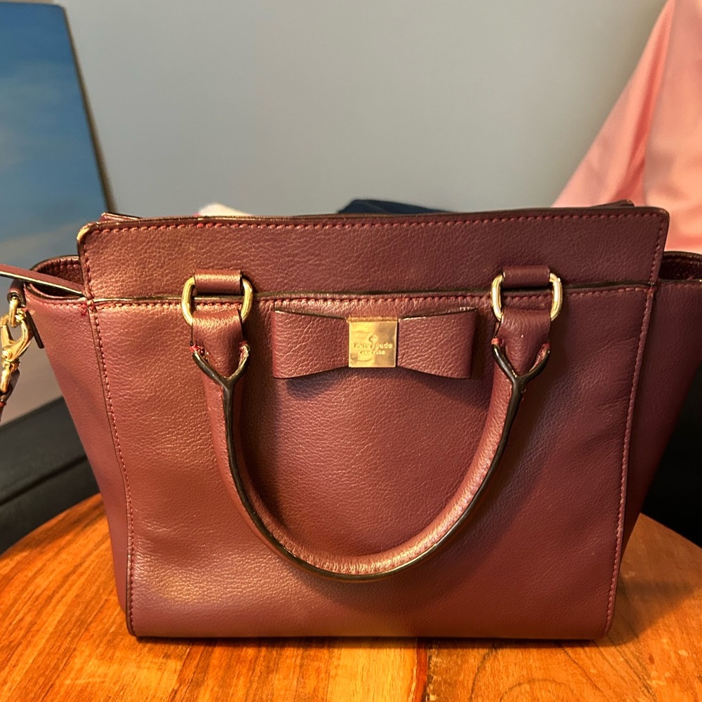 Kate Spade Purple/Burgundy satchel purse